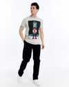 Stone Washed ZOL TARSPEAKSPrinted CottonT-shirt