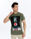 Stone Washed ZOL TARSPEAKSPrinted CottonT-shirt