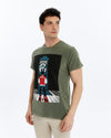 Stone Washed ZOL TARSPEAKSPrinted CottonT-shirt