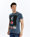 Stone Washed ZOL TARSPEAKSPrinted CottonT-shirt
