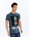 Stone Washed ZOL TARSPEAKSPrinted CottonT-shirt
