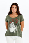 Stone Washed Dream TotoroPrint Women's Top
