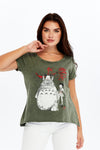 Stone Washed Dream TotoroPrint Women's Top