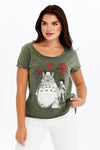 Stone Washed Dream TotoroPrint Women's Top