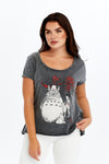Stone Washed Dream TotoroPrint Women's Top