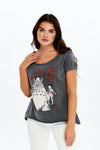 Stone Washed Dream TotoroPrint Women's Top