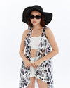 Sleveless Angel Wings& Butterfly Embroidery Patchwork Wrap