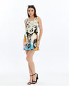 STONE WASHED MARYILN ART PRINT WOMEN LONG LINE VEST