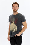 Stone WashedADVENTUREPrinted CottonT-shirt