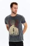 Stone WashedADVENTUREPrinted CottonT-shirt
