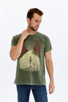 Stone WashedADVENTUREPrinted CottonT-shirt