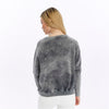 Ballon Cut Zip Front MONKEY THINKINGPrint Women Sweatshirt