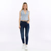 Stone Washed Backless Tie Back Crop Top