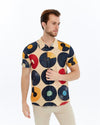 RETRO VINYL Patterned Print Men's Regular Shirt
