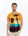 ORANGE BEACH Patterned Print Men's Regular Shirt