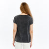 Stone WashedPI Number Print Scoop Neck Women's T-Shirt