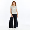 Stone Washed Woodstock Peace Love Music Print Women's Top