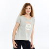 Stone Washed Woodstock Peace Love Music Print Women's Top