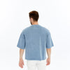 Acid Washed Relaxed Baggy HeavweightPlainCottonT-shirt