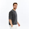 Acid Washed Relaxed Baggy HeavweightPlainCottonT-shirt