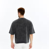 Acid Washed Relaxed Baggy HeavweightPlainCottonT-shirt