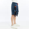 Stone Washed Cotton Distrees Cut Men's Jogger