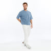 Acid Washed Relaxed Baggy HeavweightRivitedCottonT-shirt