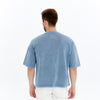 Acid Washed Relaxed Baggy HeavweightRivitedCottonT-shirt