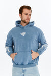 Stone Washed VIKING RAMEN Print at back Cotton Men's Hoodie