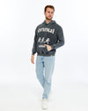 Stone Washed ENNUI EMOTION Printed Cotton Men's Hoodie