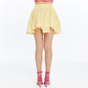 Women self patternedwith belt loop Stone Washed Cotton Plain Skirt