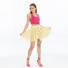Women self patternedwith belt loop Stone Washed Cotton Plain Skirt