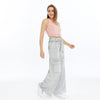 Detailed Straight Flare Leg with pockets Women Stone Washed Cotton Trouse