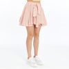 Women self patternedwith belt loop Stone Washed Cotton Plain Skirt