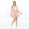 Women self patternedwith belt loop Stone Washed Cotton Plain Skirt