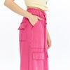 Detailed Straight Flare Leg with pockets Women Stone Washed Cotton Trouse