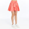 Women self patternedwith belt loop Stone Washed Cotton Plain Skirt