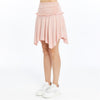 Lace Asymmetrical with Jagged EdgeStone WashedSkirt