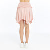 Lace Asymmetrical with Jagged EdgeStone WashedSkirt