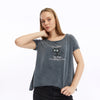 Stone Washed I am fine Everything is Fine Print Women's Top