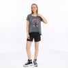 Stone Washed Ghost Tree Print Women's Top