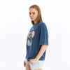 Stone WashedRaccoon Headphones Printed Women's Relaxed T-Shirt
