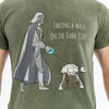 Stone Washed TAKING A WALK ON DARK SIDEPrinted CottonT-shirt