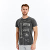 Stone WashedGuitar Mc 1995 Patent Printed Cotton T-Shirt