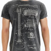 Stone WashedGuitar Mc 1995 Patent Printed Cotton T-Shirt