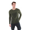 Stone Washed Cotton Men Long Sleeve Top