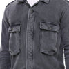 Stone Washed Cotton Men's Shacket