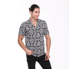 AnthraciteFull Skull Print Men's Short Sleeve Shirts