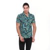 Cool Cat Printed Short Sleeve Men's Shirt