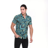 Cool Cat Printed Short Sleeve Men's Shirt